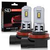 2Pcs H8 H11 LED Bulb 9005 HB3 9006 HB4 Headight Fog Lights Canbus Mini 60W 20000LM 6500K CSP for Car White 12V Auto Diode Lamp