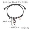 Hand Rope Handmade Bead Bracelet Woven Cartoon Hand Ring Retro Cat Bracelet  Decoration