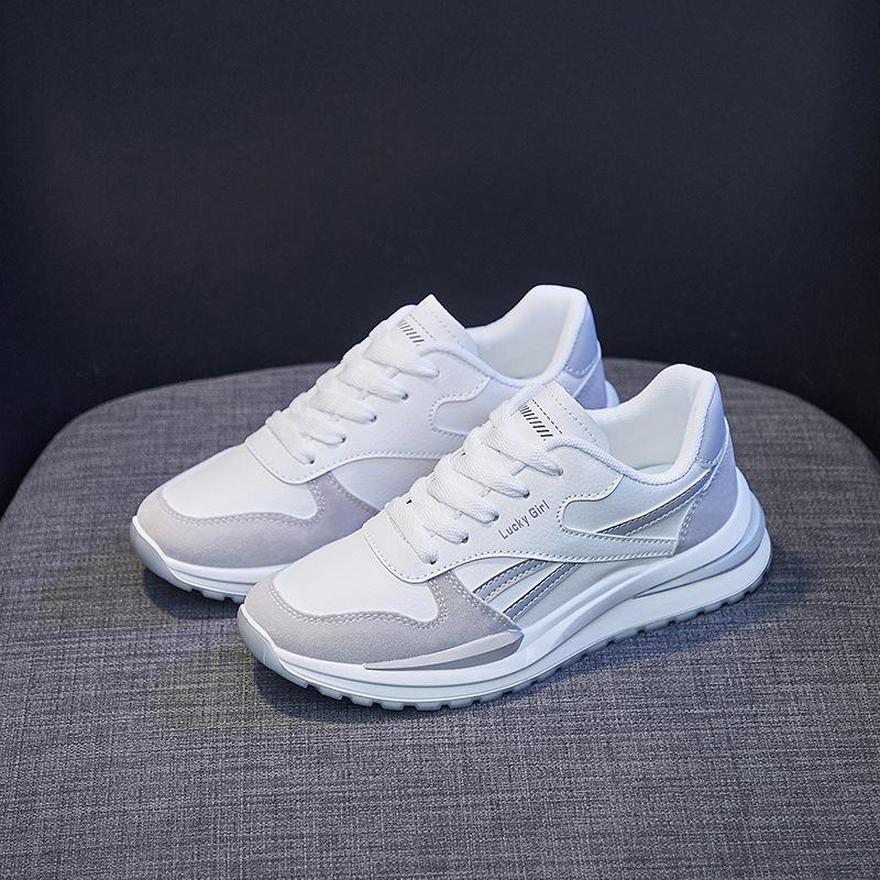 Женские кроссовки Белые туфли Легкие и удобные кроссовки Ins Trend Студенческая спортивная повседневная обувь