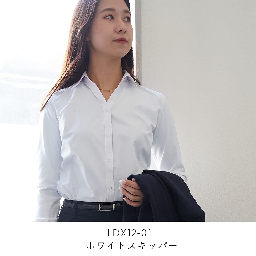 Набор из 5 рубашек Бланш для женщин,Regular и Long Size 5 Pieces Women's 5-Piece [Optical Shirts] Белый, Черный, Розовый, Синий, Рукав, 9, Воротник-стойка,