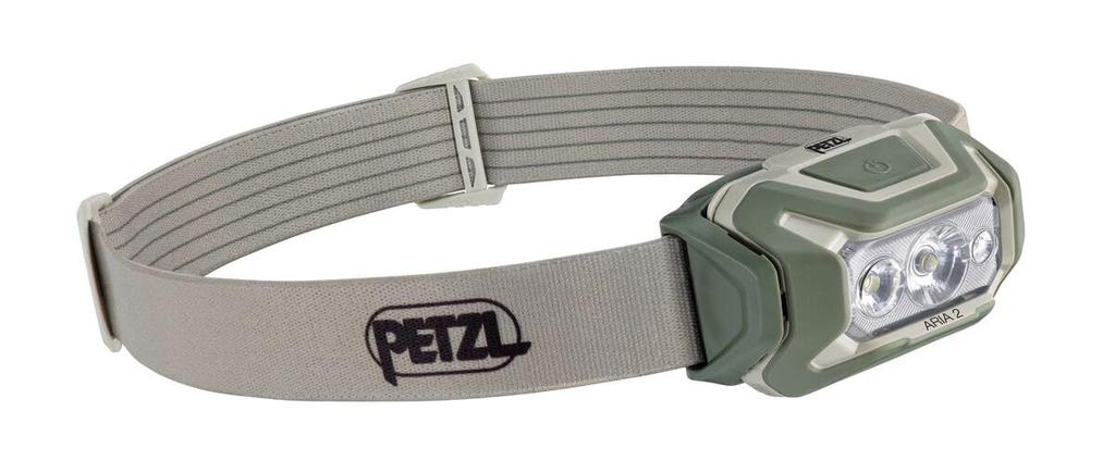 Petzl Aria 2 RGB Desert Waterproof and Dustproof Compact Headlamp (E070BA02)