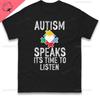 Футболка Autism Speaks Поддержка осведомленности об аутизме Подарок Защитники Аутисты Новый стиль Мужская Женская Camisa Печатный Хлопок Уличная одежда