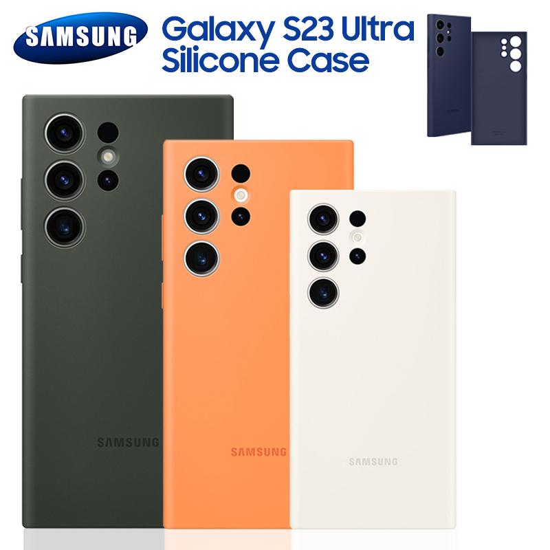 Samsung Оригинальный жидкий силиконовый чехол для Samsung GALAXY S23 Ultra SM-S918B, мягкий противоударный чехол для телефона