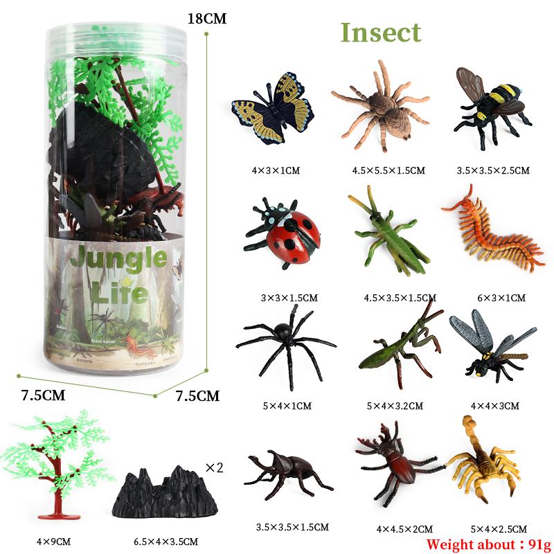 Oenux Набор миниатюрных животных Дикая морская жизнь Ферма Динозавр Игрушка Фигурка Модель Фигурки Зоопарк Милый Образование Детская игрушка Подарок