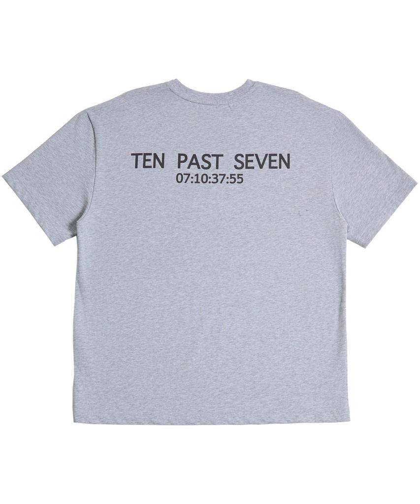 TEN PAST SEVEN Oversized T-Shirt - Gray