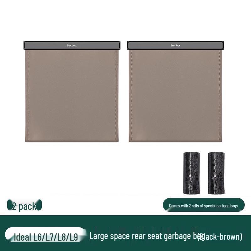 Universal Car Trash Can: Seat-Mounted Interior Storage Accessory for L6, L7, L8, L9, i6, i8, MEGA Models