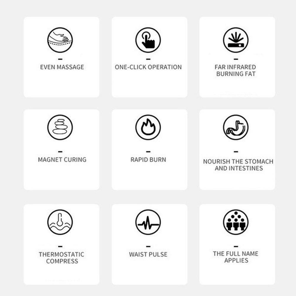 Массажер для похудения тела, электрический массажер, пояс для похудения, массажер для спины, сжигание жира, массаж живота