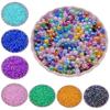 40-200Pcs 4/6/8mm Transparent AB Color Acrylic Round Loose Beads for Jewelry Making DIY Necklace Bracelet Crafts Jewelry Accessory