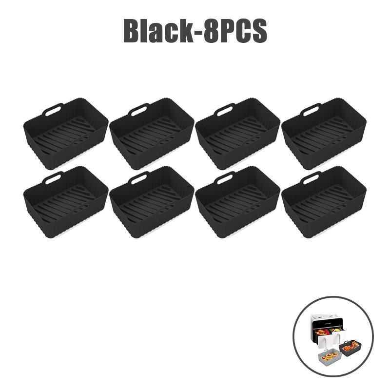 Силиконовые вкладыши для аэрофритюрницы пищевого класса для двойной аэрофритюрницы Ninja, антипригарные аксессуары для корзины аэрофритюрницы для Ninja