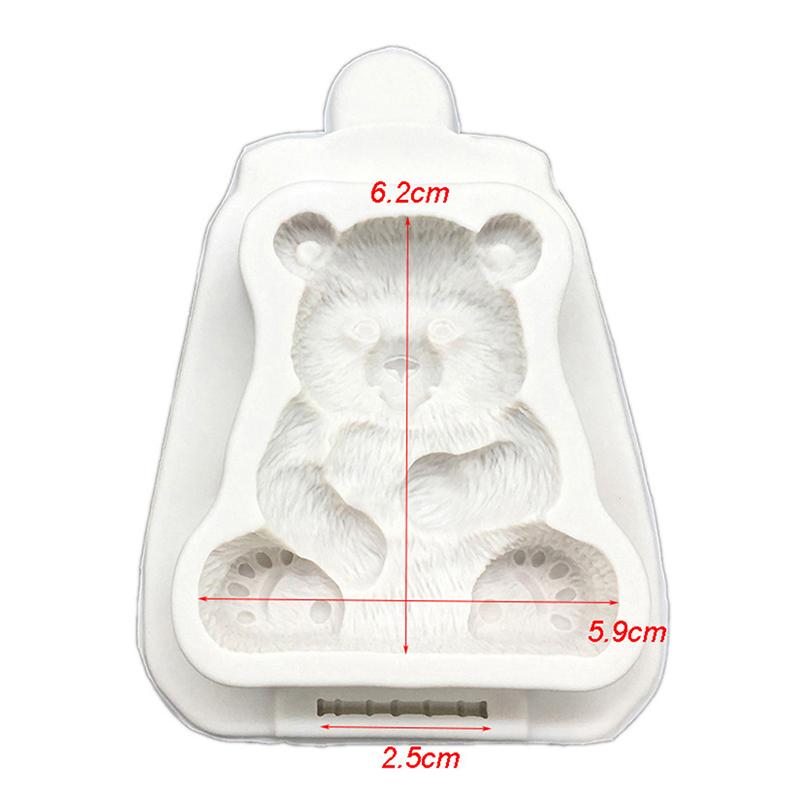 Бамбуковая панда силиконовая форма помадка торты украшения плесень инструменты для выпечки шоколада