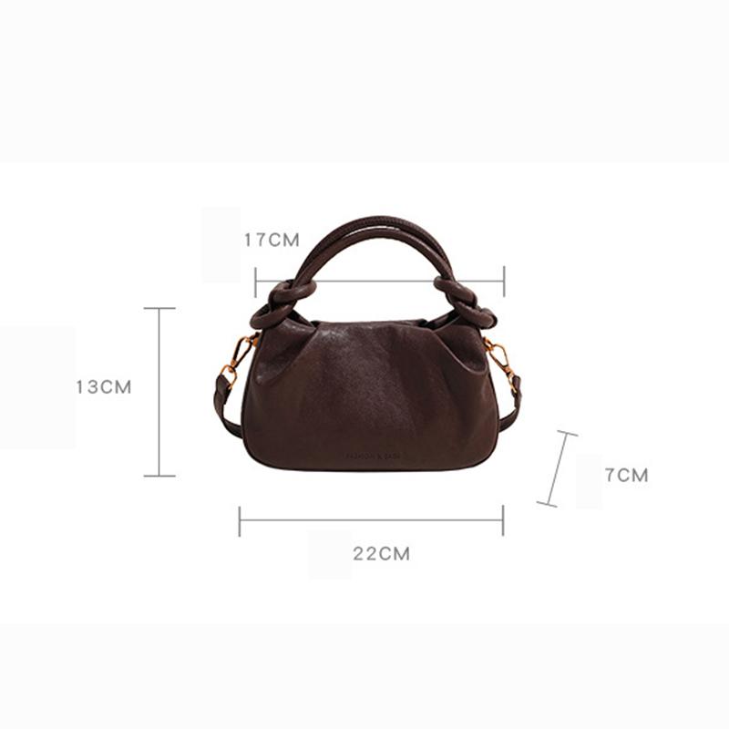Handheld Fashionable Solid Color Women's Crossbody Bag New Simple Casual Shoulder Bag High-End Handbag KTY