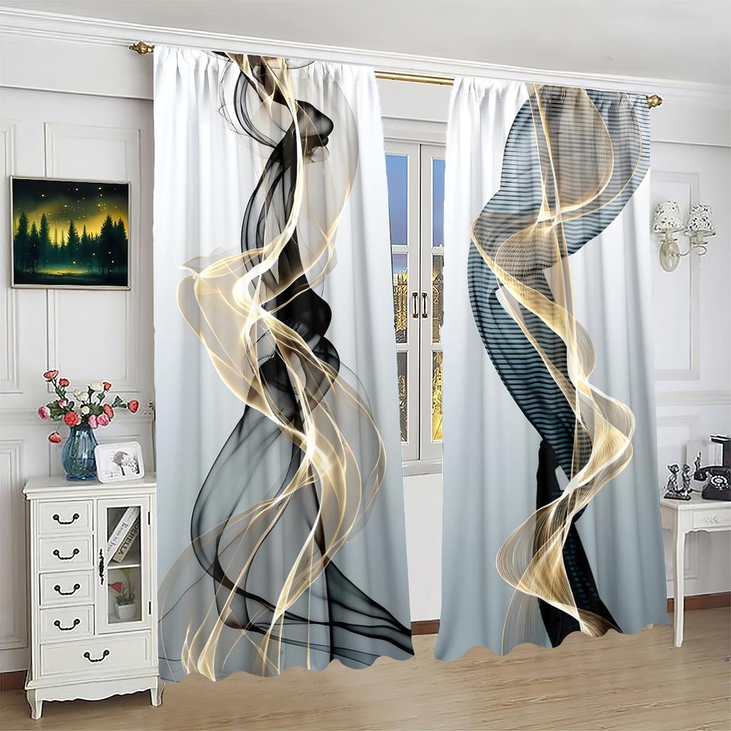 2 шт. - на заказ - напечатанная штора - материал полиэстер - для спальни гостиной кабинета занавеска, препятствующая приватности