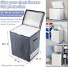 Heavy Duty 210D Waterproof Outdoor Freezer Cover, 7.0 Cubic with Top Zipper
