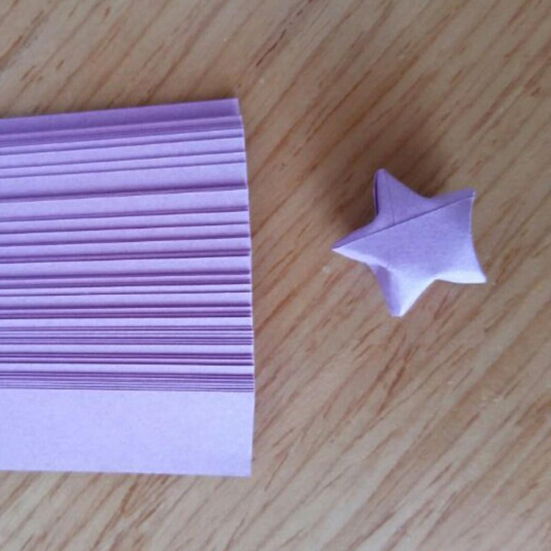 Origami Lucky Star Paper Strips Folding Paper Ribbons Colors