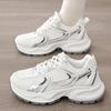 Fashion Comfortable Breathable Mesh Walking Sports Shoes Women Non Slip Platform Sneakers Woman Mix Color Lace Up Casual Shoes Mujer