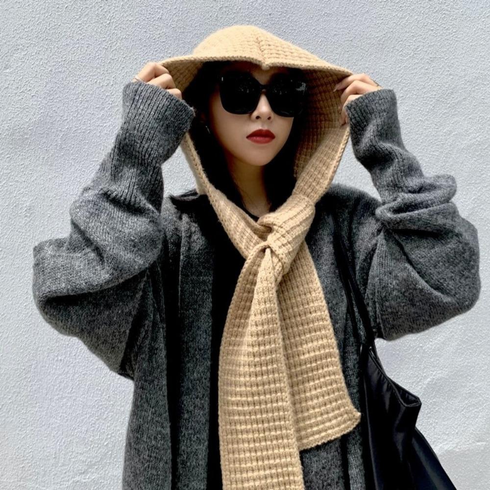 Warm Winter Balaclava Caps Thicken Hooded Caps High Quality Neck Face Scarf Bib Women