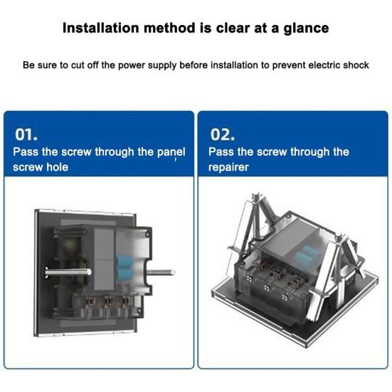 Кронштейн для ремонта электрической коробки Сверхпрочная стальная крепежная рама