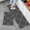 Waterproof Non-Slip Kitchen Floor Mats - Absorbs Water and Oil, Dirt-Resistant, Wash-Free Entrance Door Carpet