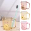 Transparent Mouthwash Cup Portable Toothbrush Cup Storage Box Brushing Cup  Outdoor