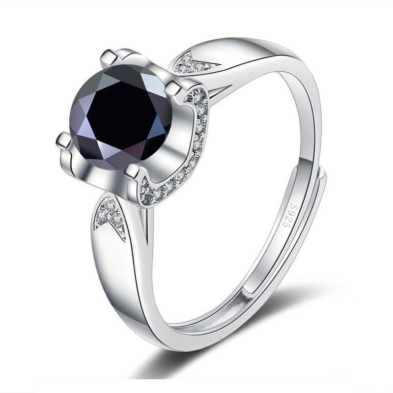 Bague Ringen Diamond-encrusted Dovetail Bull's Head Four Claws Mosanite Ring Female Simple Marriage Engagement 1or 2ct Carat Ring