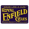 Заявите о себе с Royal Enfield: Обязательная винтажная металлическая вывеска для любого интерьера - Conscious Space