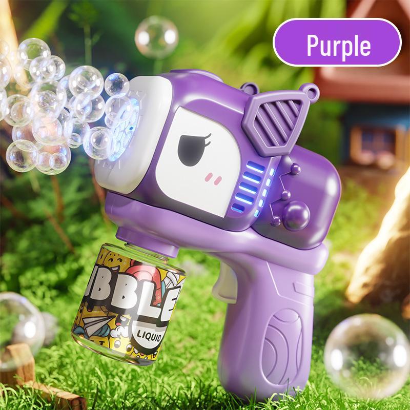 Kids' Multi-Hole Automatic Bubble Gun – Handheld Blower for Outdoor Fun