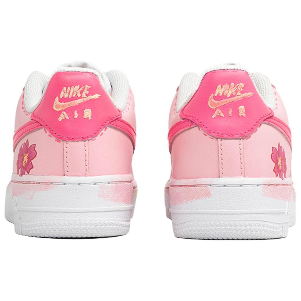 Nike Air Force 1 Kaleidoscope, Танец Сакуры, Сумка для покупок износостойкие Низкие кеды для скейтборда Женские DH2920-111(Team1023-S-BOX)