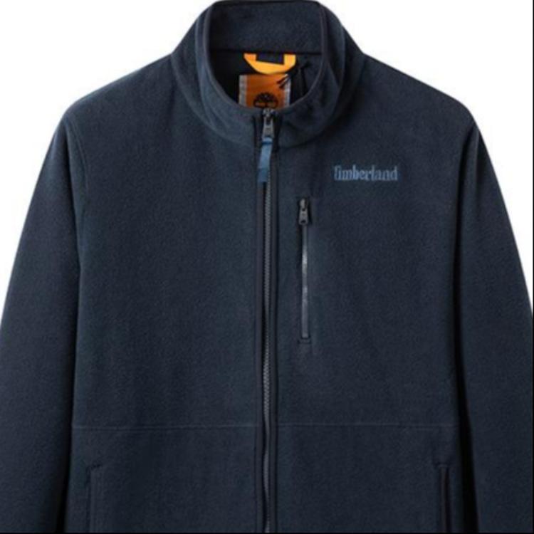 Timberland Fleece Logo Sweatshirt with Pockets 'Navy' Men's A69KN-433
