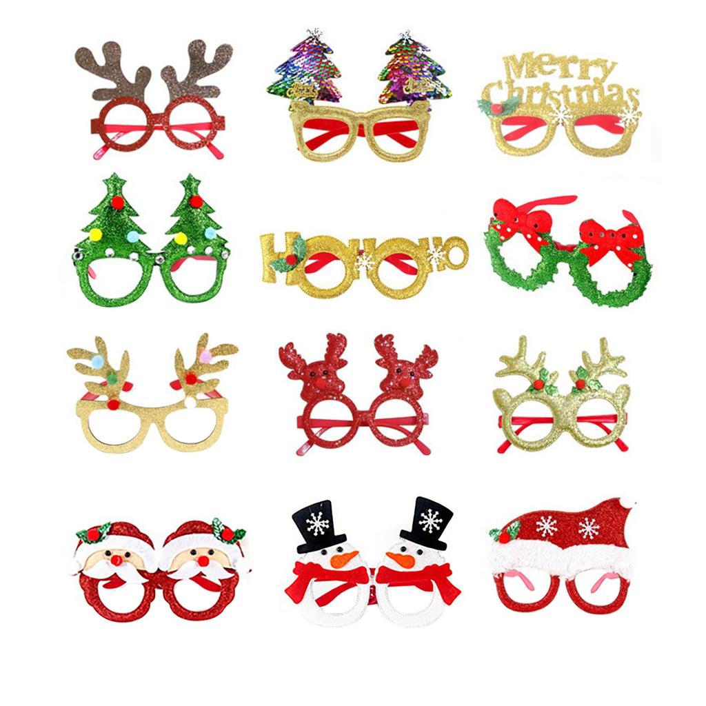 Рождественские украшения набор очков праздник взрослые дети рождественский подарок шляпа голова пряжка обруч кольцо Пэт