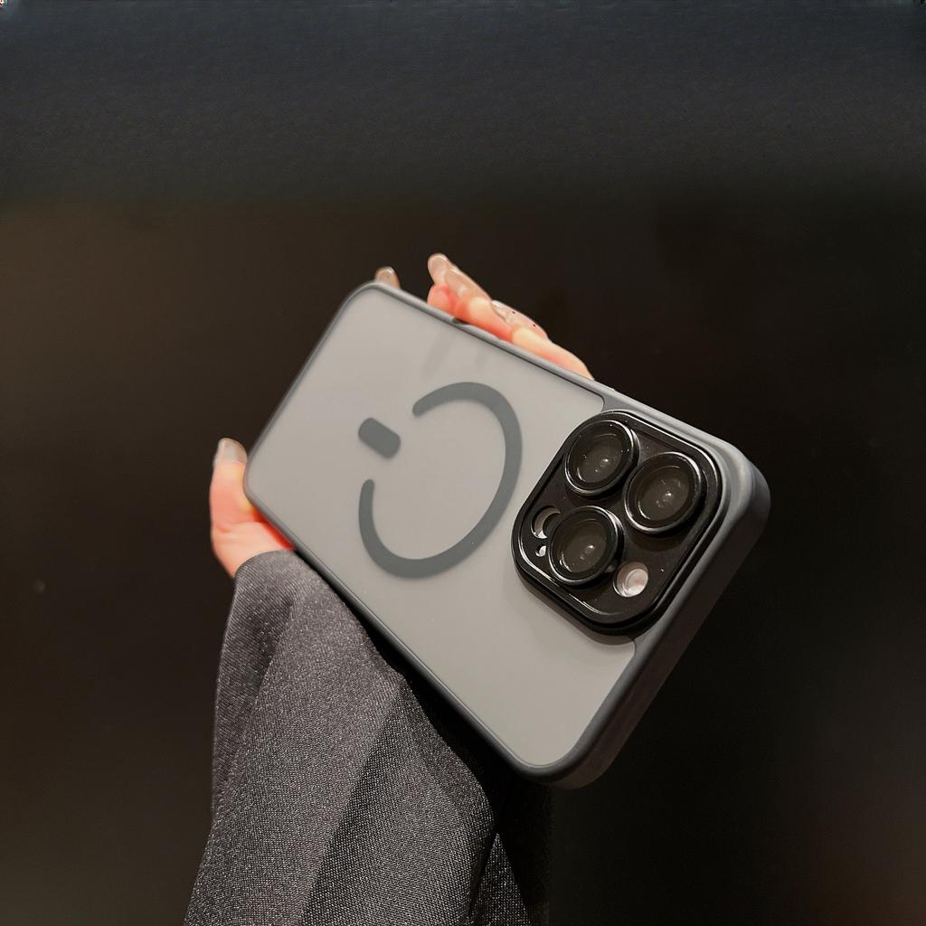 Applicable To Apple 16ProMax Matte C-shaped Magnetic Suction Phone Case IPhone 15 Skin-friendly and Anti-fall 14 Protective Case