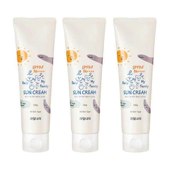 KWAILNARA Солнцезащитный крем Daily & My Family (SPF50 + PA ++++) 120 г / 4,23 унции. (3 варианта)