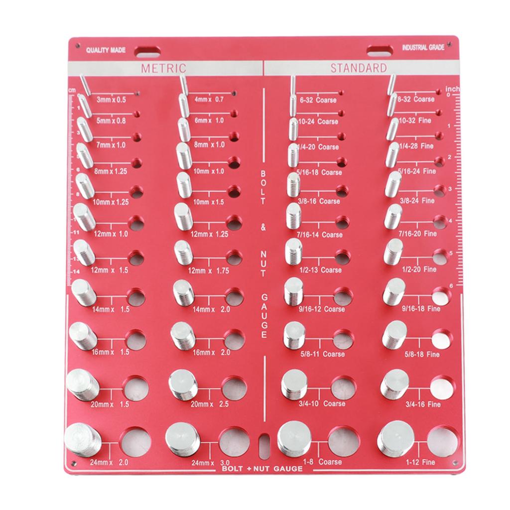 Шаблон для проверки резьбы гаек и болтов дюймовый метрический 44 размера Идентификатор калибра Шаблон Стандартная линейка