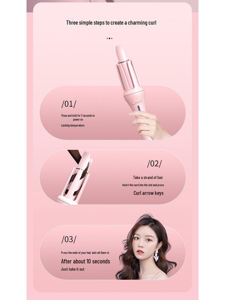 32mm Automatic Curling Iron with Negative Ion Hair Care for Big Waves