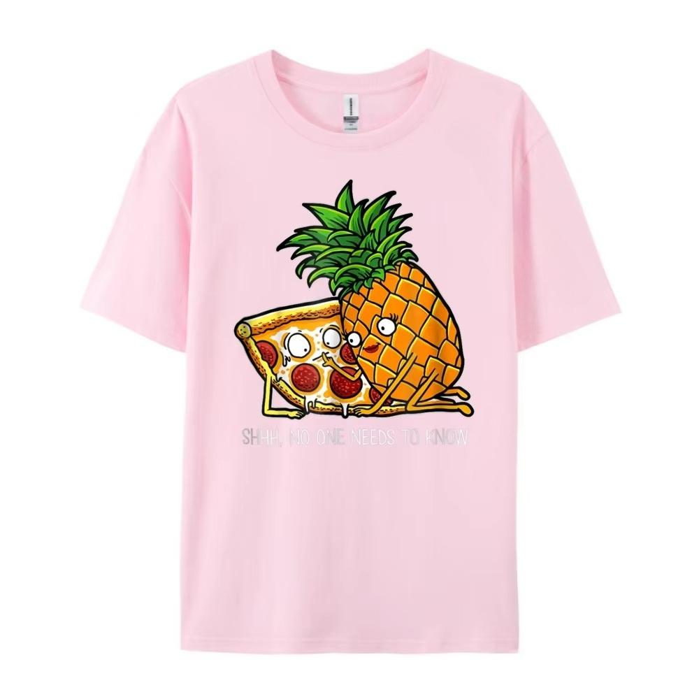 2026 New Pineapple Pizza Funny Pepperoni Pizzas Graphic Tshirt Men Women Humor Vintage Novelty Tshirts Mens Tee
