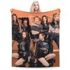 Пледы BABYMONSTER K-pop женская группа Флисовые Уютные Ультра-мягкие Пледы для Дома Кусок Ковра