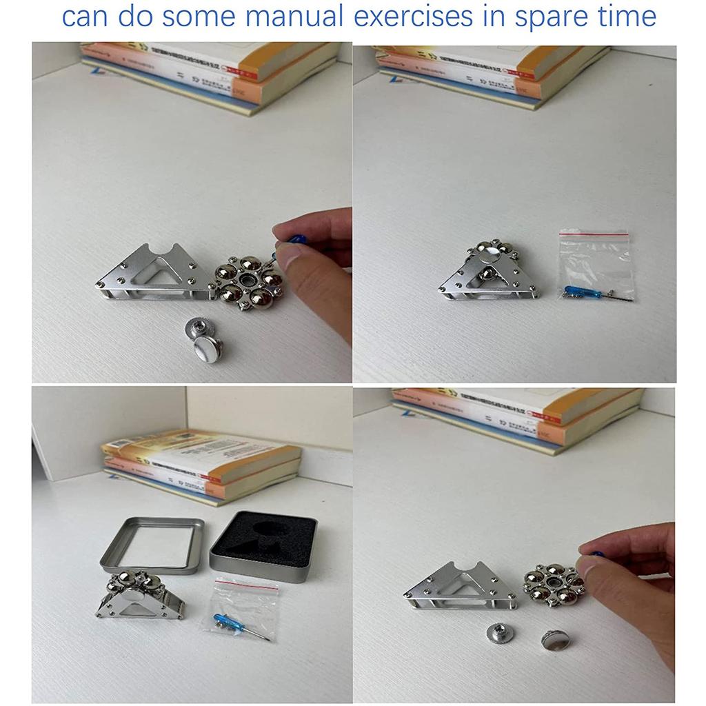 Металлические спиннеры-клубок, игрушка для взрослых, облегчение тревоги, СДВГ, аутизм, детский подарок для мальчиков, летающие крутые мини-подшипники, роликовая шестерня из нержавеющей стали, вращение