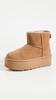 Модные ботинки Classic Mini Platform каштановые [UGG]