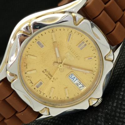 Б/У мужские часы SEIKO 5, старые, автоматические, с оригинальным циферблатом, произведенные в Японии, a416121-2