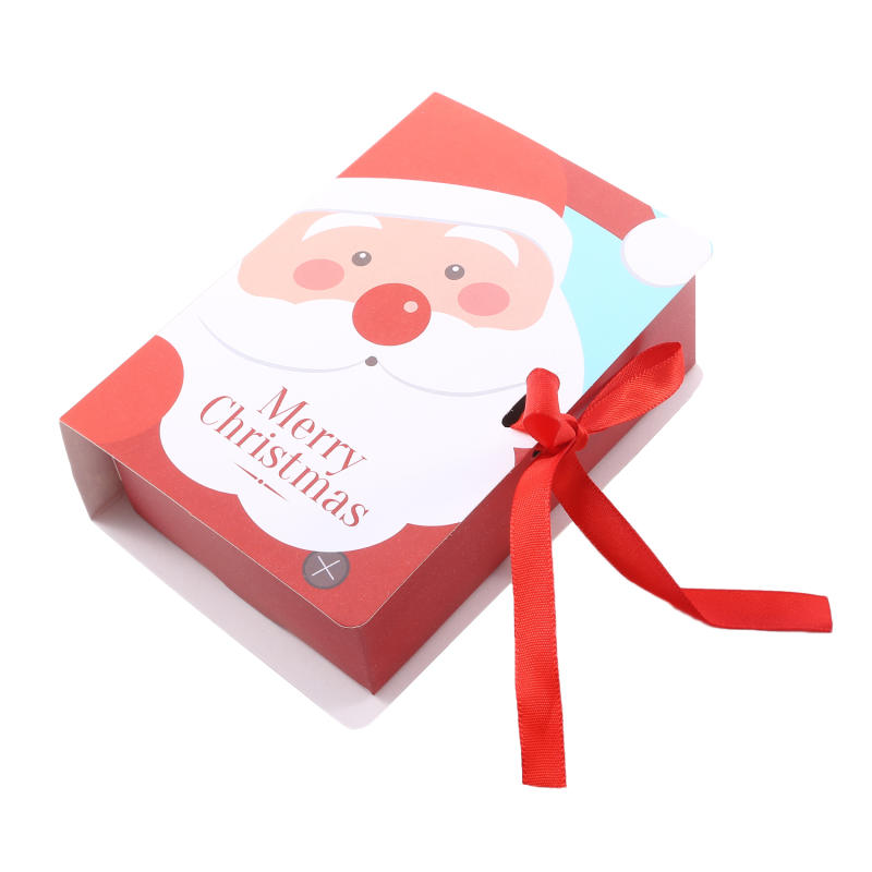 5 шт. Креативные подарочные коробки в виде волшебных книг серии Рождество с бантом, для конфет и угощений. Маленькие коробки для печенья на праздник. Принадлежности для вечеринок.
