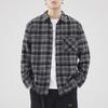 Z974 Retro Japanese Men's Loose Plaid Shirt - Spring/Summer Casual Work Jacket