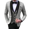 Mens Suits 3 Pieces Party Costume Slim Fit Suits Blazer & Pants & Vest for Wedding