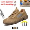 Steel Toe Cap Men Work Safety Shoes Breathable Work Boots Puncture Proof Protective Footwear