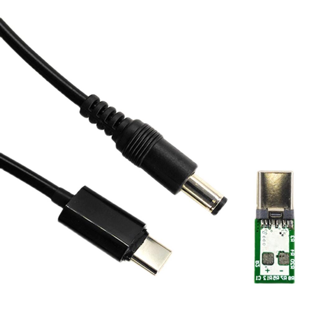 Кабель-заглушка Type C с поддержкой PD/QC2.0/3.0 для передачи заряда на DC 9V 12V 15V 20V Для беспроводного роутера, ноутбука 5.5*2.1мм 5.5x2.5мм