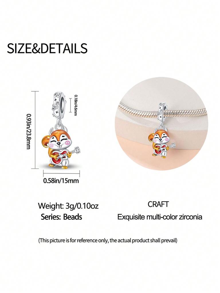 Charms Plata Autumn Owl Squirrel Beads Charm Copper Plated Fit Charms Copperoriginal Bracelet For Jewelry Making Diy Charm