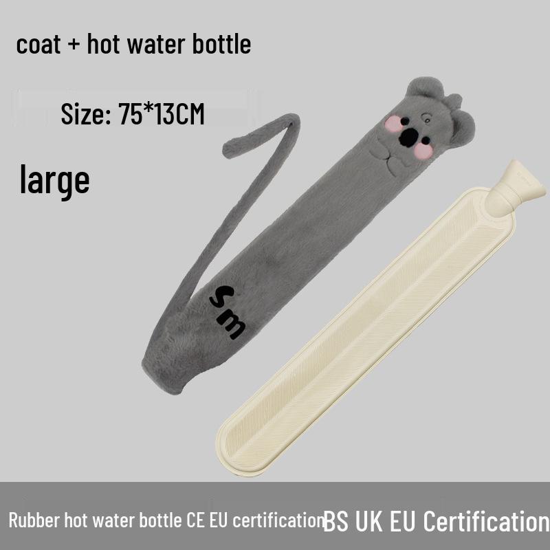 Old-Fashioned Rubber Hot Water Bottle for Stomach Warming