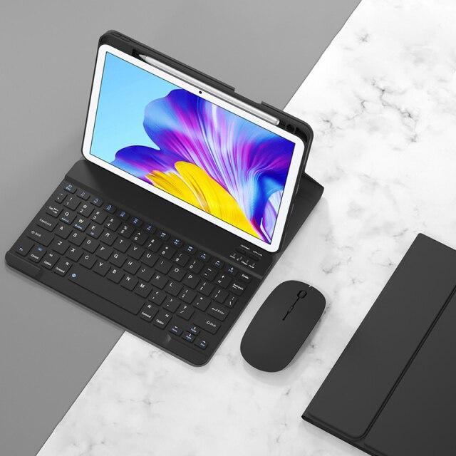 Чехол со светодиодной клавиатурой для Huawei Matepad 11 10,4 Pro 10,8 M6, чехол с гнездом для карандаша для Xiaomi Mipad 5 Pro, чехол из искусственной кожи