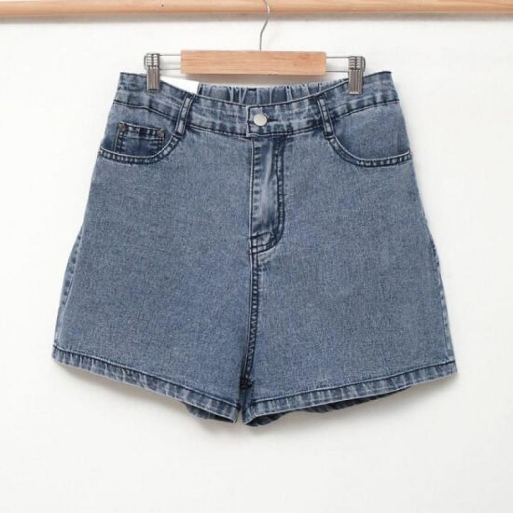 From Heart Summer Back Banded Denim Shorts