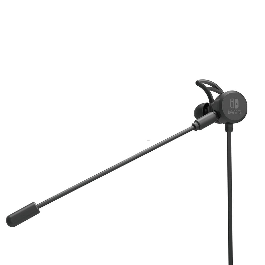 licensed Hori Gaming Headset with mixer for Nintendo Switch Black Switch Online voice chat [Nintendo product] in-ear [Nintendo compatible]