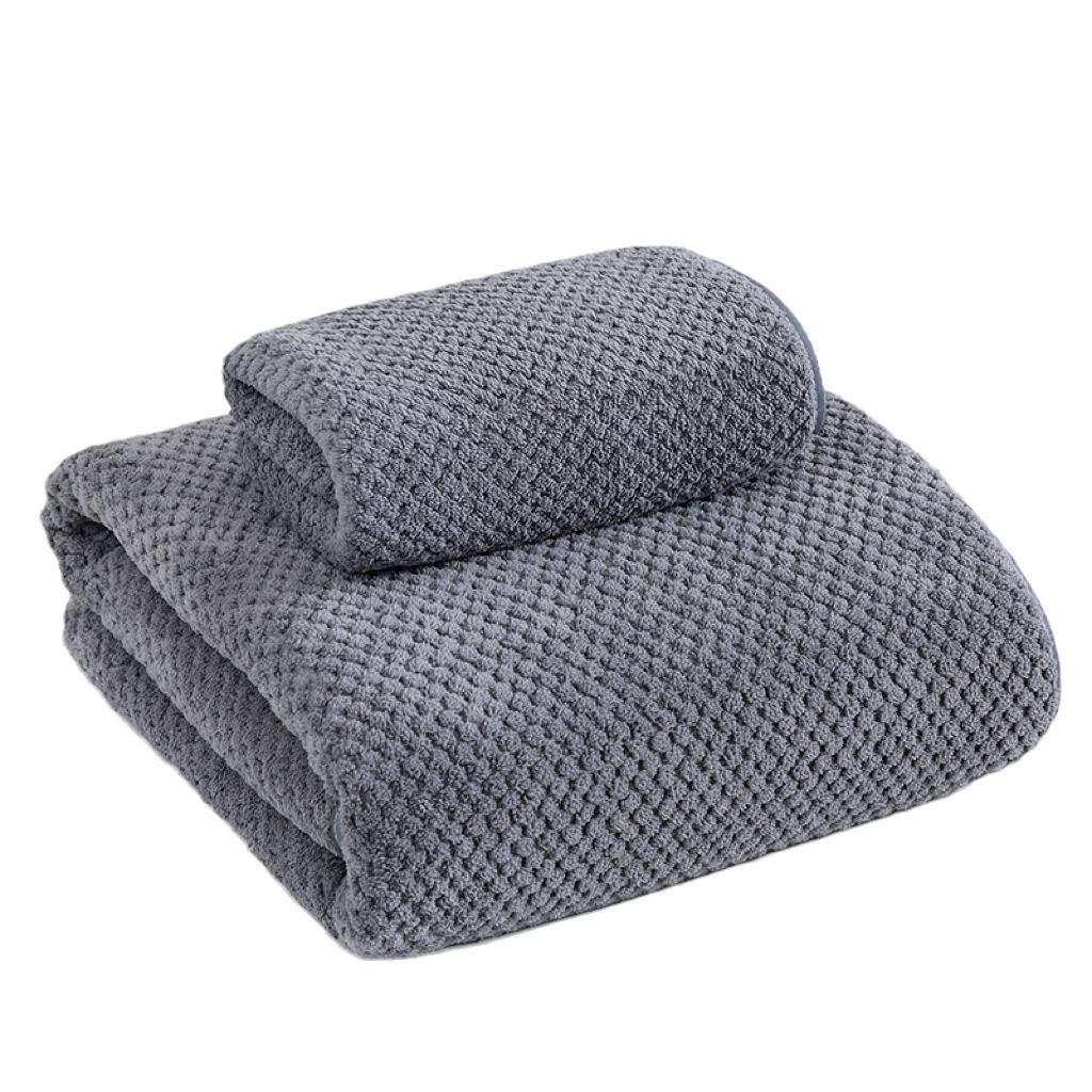Boluoge Large Bath Towel, Thickened Absorbent Quick Drying Beach Towel, Coral Fleece Bath Towel, Household Adult Towel