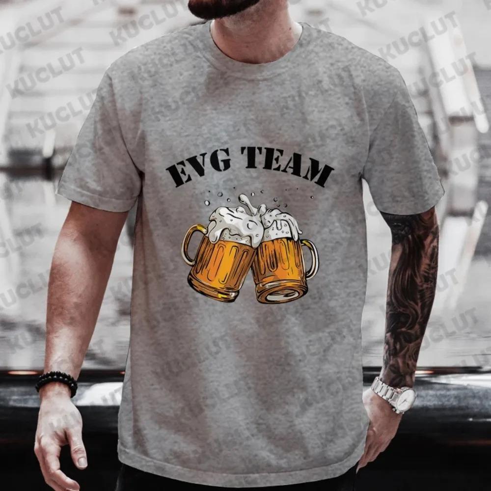 Футболка с изображением французского пива на свадьбу Evg Team Future Groom Man Squad Boyfriend Single Farewell Tees Bachelor Party